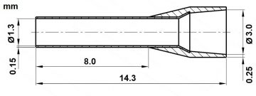 KABEĻU UZGALIS TUL-1/8/DIN-R*P100